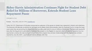 Federal student loan pause will end in late August
