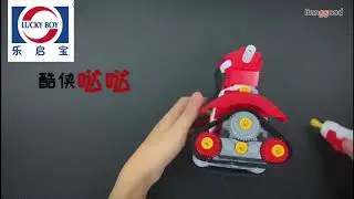 Mofun Q033 DIY Smart 2.4G Block Building 360&deg; Rotation RC Robot Toy - Banggood.com