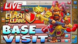 LIVE BASE VISITING | WHAT IS CWL POSITION | CLASH OF CLANS