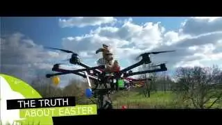 Easter Bunny and Dronepilot Ulf Preising (Germany)