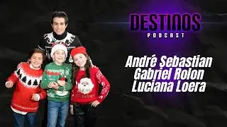 ANDRÉ SEBASTIAN, GABRIEL ROLON, LUCIANA LOERA en entrevista con Chris Ferrer