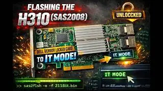SAS2008 Crossflash Guide: Dell HBA &rarr; LSI IT Firmware (P20) &mdash; Step-by-Step