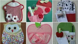 ❤DIY  handmade fabric organizer/kitchen memo kit by pop up fashion 🌺
