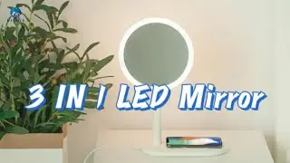 A great value 3-in-1 LED Vanity Mirror! | Makeup Mirror + Wireless Charging + Desk Lamp