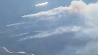 BC Cariboo Fires AERIAL View - Ashcroft - Kamloops