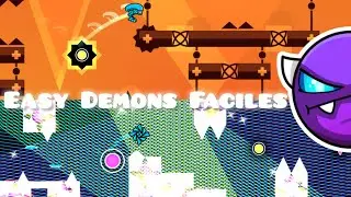LOS 2 EASY DEMONS MAS F&Aacute;CILES! | Geometry Dash