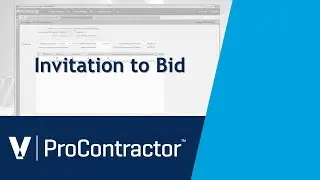 ProContractor Invitiation to Bid
