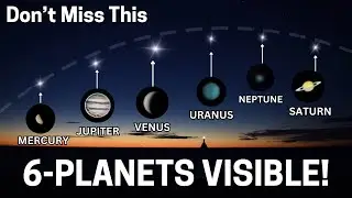 The Best View Of PLANETARY PARADE | 6 Planets And Moon Align in the Night Sky Together!!!