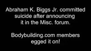 Bodybuilding.com Members Spread Terror And Encourage Death Over Internet Forum