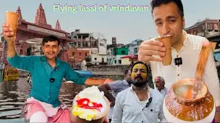 Flying lassi Nashe wali at Mathura 😱 | Mathura food tour | Vrindavan food tour
