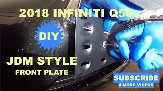 JDM Style Front Plate Mounting Bracket for 2018 Infiniti Q50
