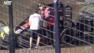 Late Race Controversy Between Leaders | USAC National Midgets