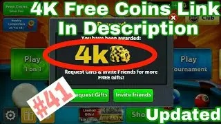 8 Ball Pool 4K Free Coins Link In Description New Updated 2017 (July)