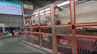 High speed sanitary pad making machine#sanitarynapkin #factoryvideo