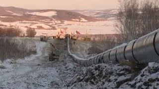 China Completes Russia-bound Oil Pipeline in Border Town