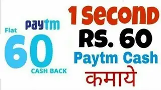 Flat Rs. 35+25=60/- cashback Paytm Wallet