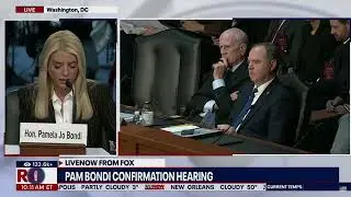 Confirmation Hearing &mdash; Pam Bondi slams Joe Biden&rsquo;s DOJ in answering Adam Schiff&rsquo;s question
