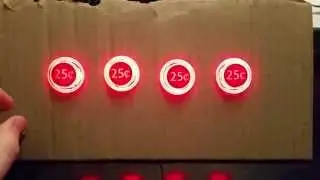 Light Up LED Arcade MAME Coin Door Cash Buttons