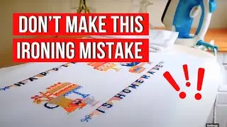 Как отутюжить готовую вышивку крестиком | Caterpillar Cross Stitch
