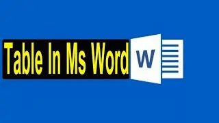 How to Create Table in Ms word | WIth Important Shortcut keys| How to Create Table in Ms word
