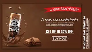 How to Create a Promotion Banner Design | Photoshop Tutorials