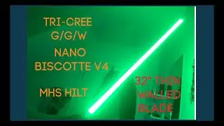 Tri-cree Green Lightsaber with NBV4. (MHS)