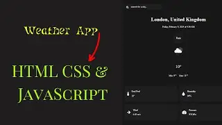 Weather App using HTML CSS  and JavaScript