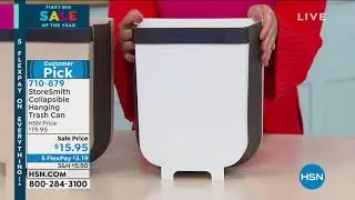 StoreSmith Collapsible Hanging Trash Can