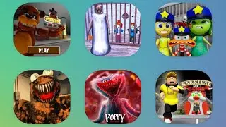 Freddy's Pizzeria Run, Granny Team Escape, Poppy Newtime Remaster Upd, Escape Circus,...