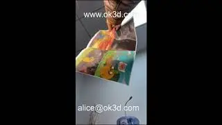 Soft  0.36mm TPU 3d lenticular printing for fabrics and clothes and bags with strong 3d effect