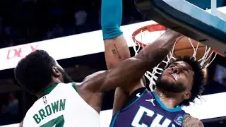Jaylen Brown Gives Miles Bridges A Taste His Own Medicine With MEAN THROWDOWN DUNK!| FERRO