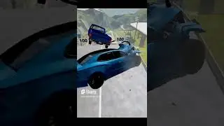 Cars jumps in Different Gravity 🤣 #shorts