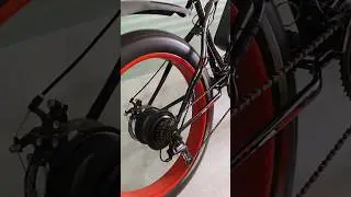 Hi-speed ⚡ 350w Bldc hub motor 🔥 Fat tyres electric cycle 💯 with 21 gears 😈 #fatbike #ebike #mtb #ev