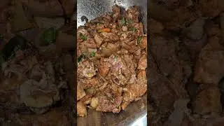 stew wild hog and chicken in de making trinistyle!!!