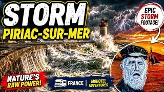 STORM Piriac-Sur-Mer FRANCE Motorhome Tour 