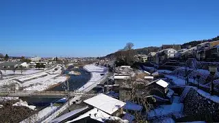 富山癒しの風景シリーズ【冬の越中八尾】（富山市）