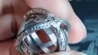 Selling Astronomical Ball  Complex Rotating Clamshell Astronomical Ring Universe Constellation Ring