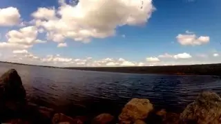 Fort Cobb Lake (Dual Camera Time Lapse) - June 13, 2012