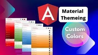 33 |  🌈 Angular Material -  Custom theme Colors  |  Angular  |  Bangla Tutorial  🎨