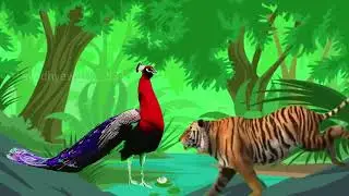 मोर और शेर की कहानी | Hindi kahaniyan | moral stories | Bebtime stories | Cartoon story | #story