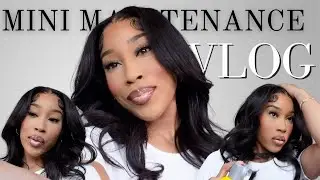 MINI MAINTENANCE VLOG: Wig Install + Skincare + Hair Mask...AND MORE!! | AZJA RENE'