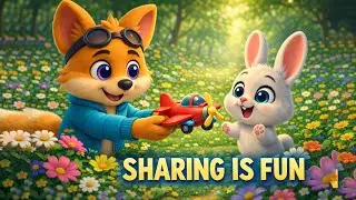 Kiko Shares His Toy with a Little Bunny 🧸🐰 | Kids Cartoon