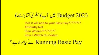 Budget 2023 || Budget for Govt. Servant | How much increase || Running Basic Pay