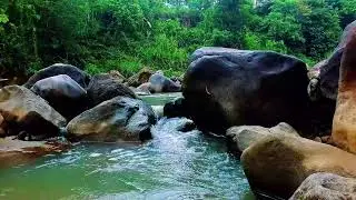 Deep Sleep River Sounds Flowing Gently Past Smooth Sand and Rounded Rocks