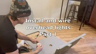 Installing and wiring ceiling lights in Sprinter camper van