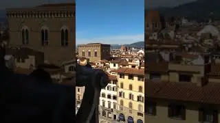 Florence - view of Cathedral from Tower of the Palazzo Vecchio