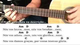 Glória - Eliana Ribeiro [Cifra Simplificada Violão / Como Tocar] #toqueviolãonamissa