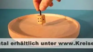 Holzkreisel: W&uuml;rfel - Kreisel  dice - top