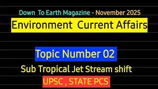Sub Tropical Jet Stream Shift - Causing A Dry Winter November In North India 