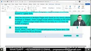 Exp25_Word_Ch02_CumulativeAssessment - Space | Word Глава 2: Накопительная оценка - Space